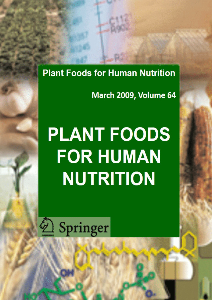 Plant Foods for Human Nutrition