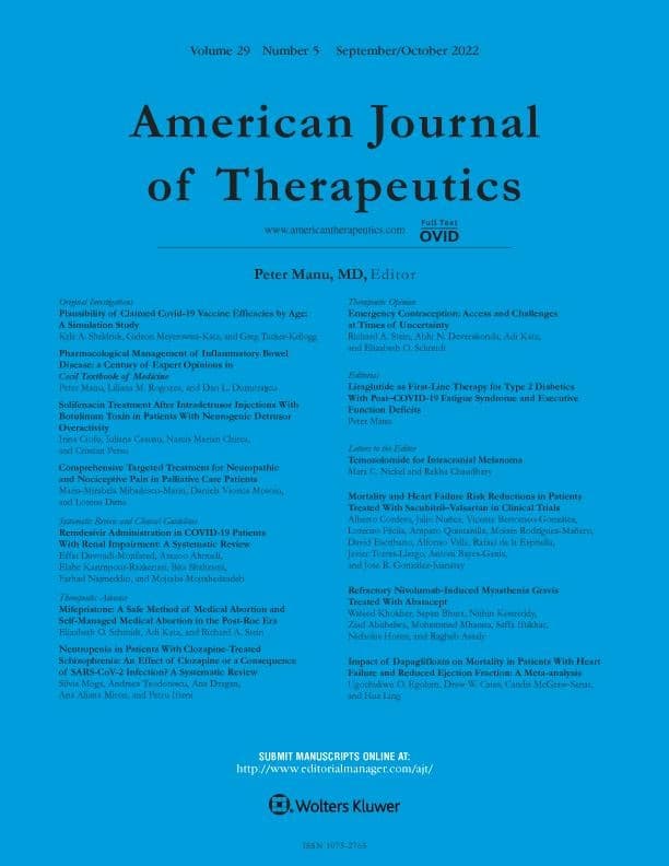 American Journal of Therapeutics