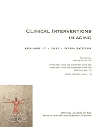 Clinical Interventions in Aging Journal